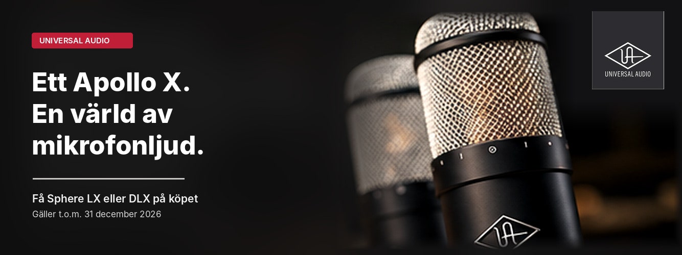 Universal Audio Apollo X Gen 2 - Sphere LX eller DLX mikrofon på köpet