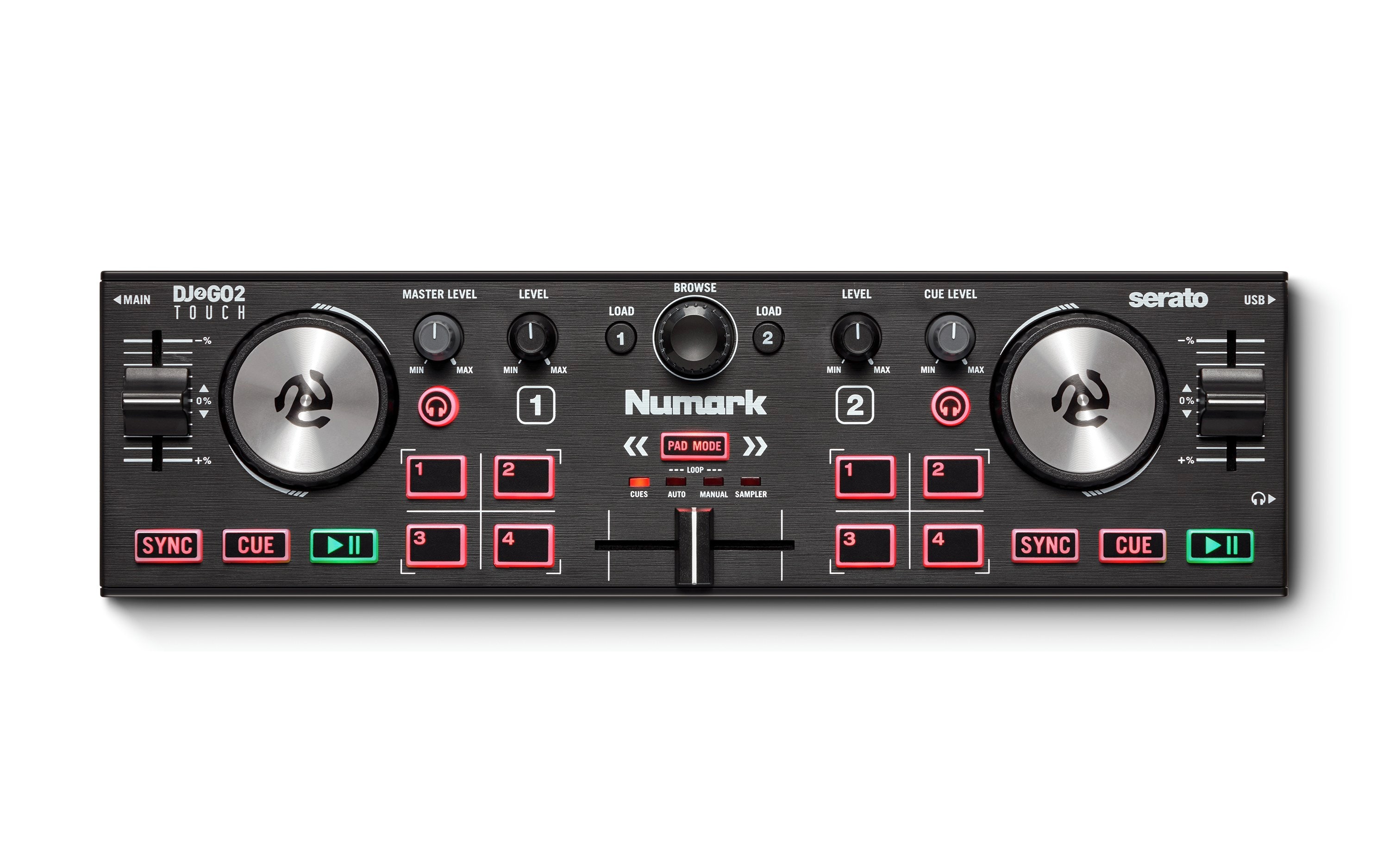 NUMARK DJ2GO2TOUCH CONTROL.