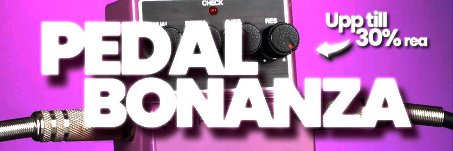 Pedal Bonanza – årets stora gitarreffektpedal-rea hos Deluxe Music