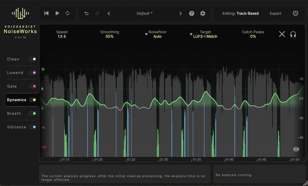 NoiseWorks VoiceAssist plugin och användargränssnitt