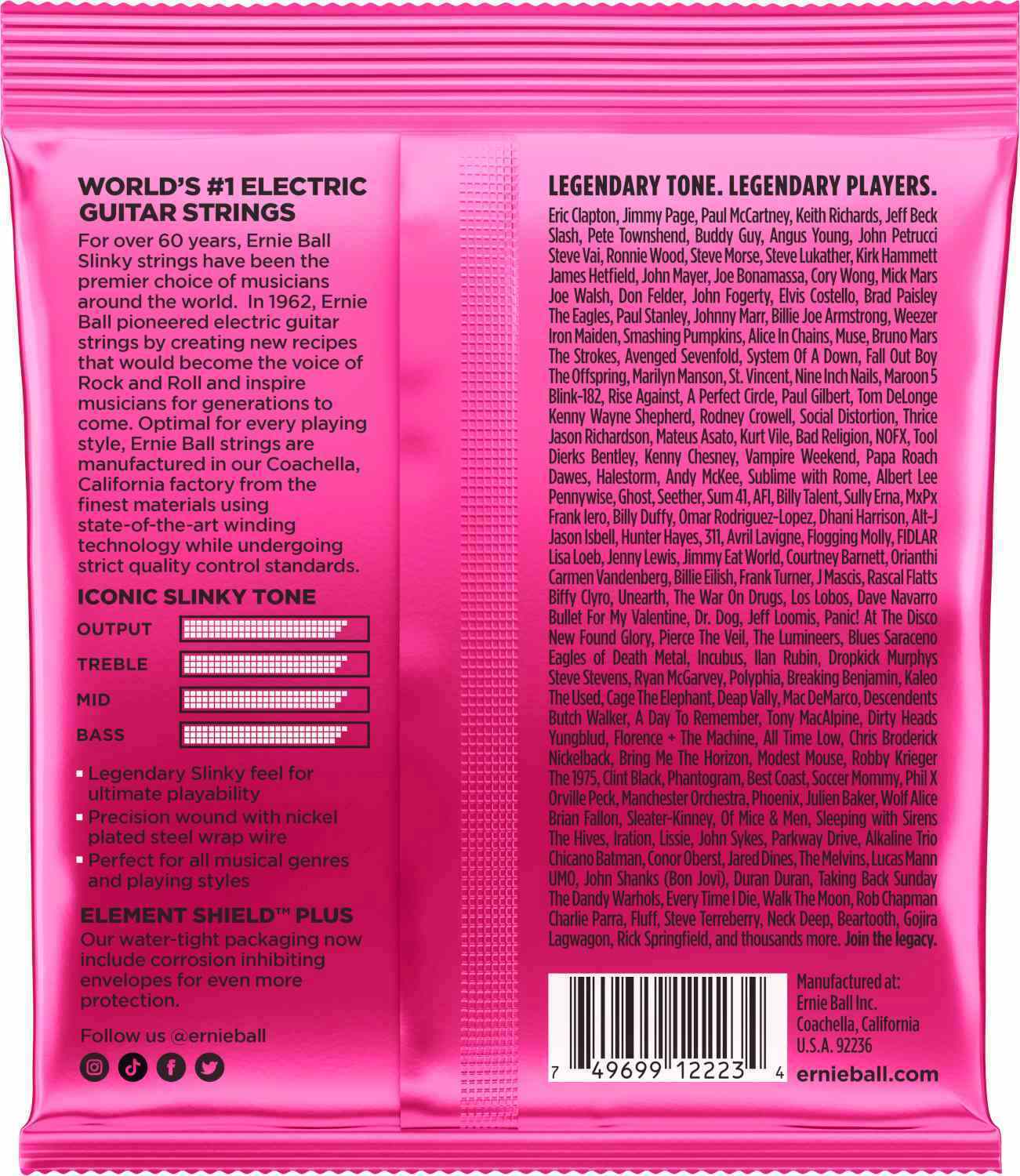 Ernie Ball 2593 Kobalt Flachdraht Super Slinky, 9-42