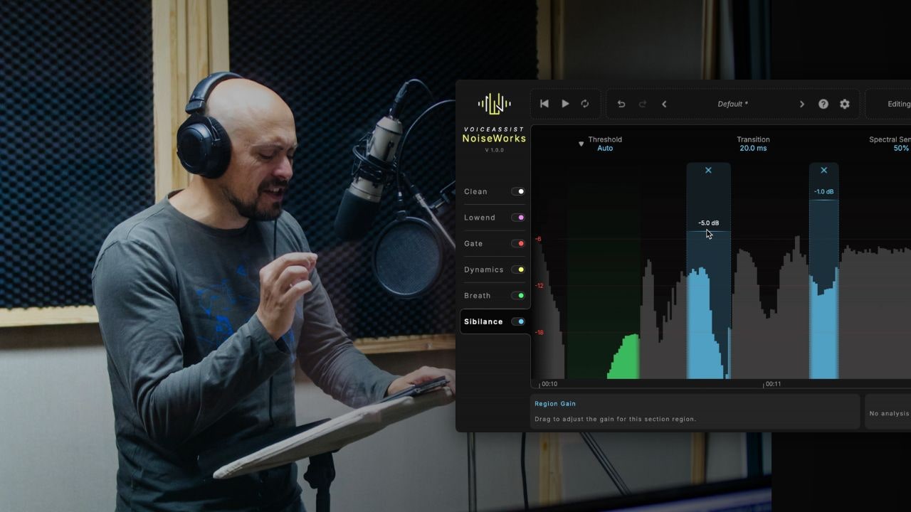NoiseWorks VoiceAssist i en musikstudio