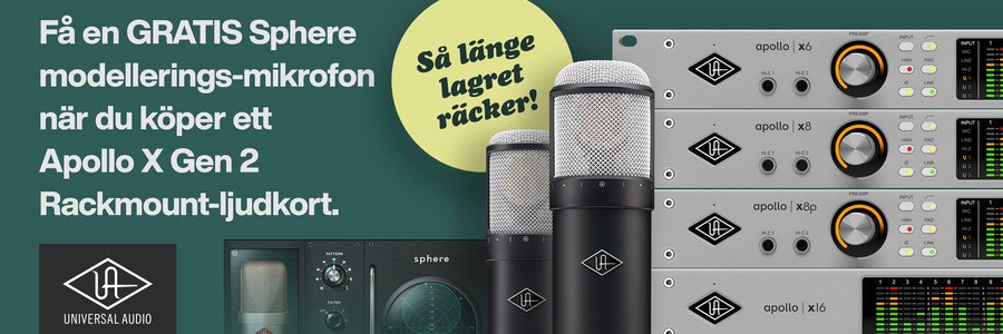 Sphere mikrofon på köpet med Apollo rack